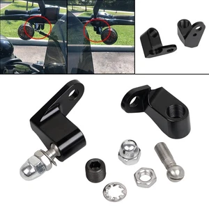 Front Turn Signal Mount Bracket Relocation Kit For Harley Dyna Softail Springer - Picture 1 of 13