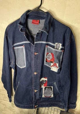 Vintage 1990s Platinum FUBU Fat Albert And The Junk Yard Gang Denim Jacket - Image 1 of 4