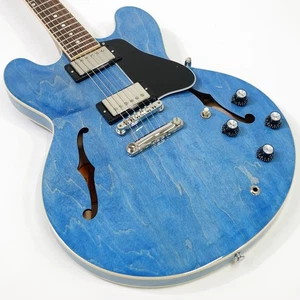 Gibson USA ES-335 Custom Color Series Ocean Blue w/Hard case Safe Packing - Picture 1 of 11