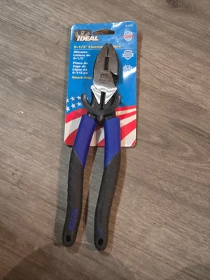✅  Ideal 30-3450 9-1/2in Linesman Pliers * NEW - Image 1 of 3