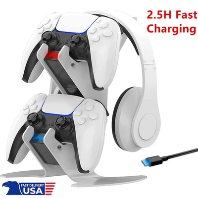 DOYO 2.5H fast charging Controller Charging Station Charger Headset Stand for PS5