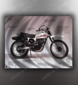 VINTAGE YAMAHA TT500 MOTORCYCLE BANNER - Picture 1 of 1