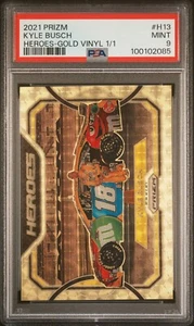 2021 Prizm KYLE BUSCH Heroes Gold Vinyl 1/1 - Picture 1 of 2