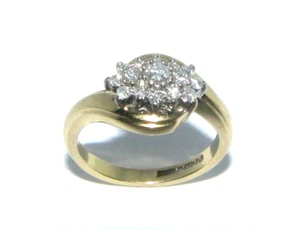 Anillo De Diamante De 18 Quilates De Oro Amarillo Y .50ct Tamaño K - Imagen 1 de 11