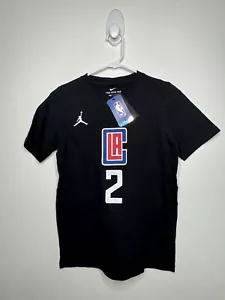 Nike Tee Shirt NBA Los Angles LA Clippers Kawhi Leonard Shirt Boys Sizes Black - Picture 1 of 4