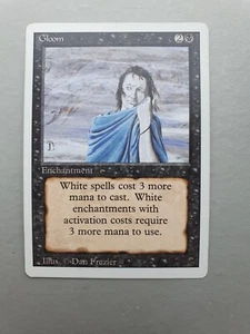 Gloom , MTG Revised Edition (1994) Uncommon Black Enchantment NM - Picture 1 of 2