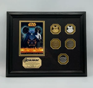 DISNEY STAR WARS WEEKENDS 2005 Framed Coin Set - Picture 1 of 4