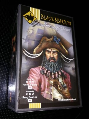 Young Miniatures YH1823 Black Beard 1718 Queen Anne's Revenge Bust 1:10 New! - Image 1 of 4