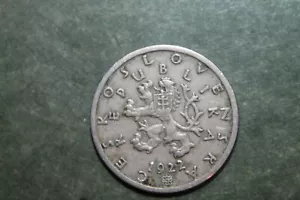 1922 REPUBLIKA CESKOSLOVENSKA 50 HALERU COIN - Picture 1 of 2