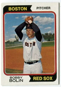 1974 Topps #427 Bobby Bolin Boston Red Sox - Picture 1 of 2