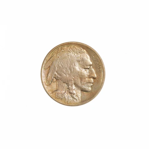 1915-D Buffalo 5C US Nickel Coin Denver Minted Coin Ungraded Uncertified Cover