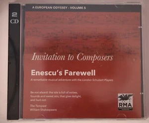 A European Odyssey - Volume 5 Invitation to Composers Enescu's Farewell 2-cd set - Picture 1 of 2