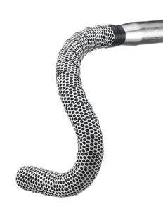 NEW! Silicone Wrap-Hexon Road Touring Bicycle Bike Handlebar Tape White/Black - Picture 1 of 2