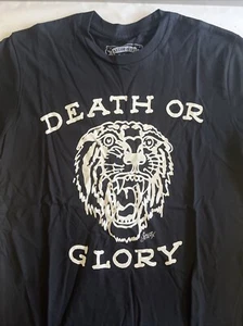 Sailor Jerry "Death Or Glory" Black T Shirt Original Size L RARE Made In USA - Picture 1 of 8