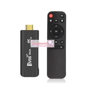 TV Stick TV98 Android 12.1 Dual WiFi Smart TV Box 2G+16G/8G+128G 4K Media Player - Picture 1 of 4