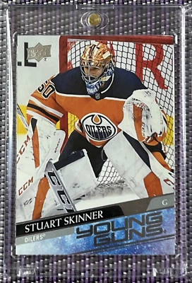 2020-21 Upper Deck Young Guns Stuart Skinner Rookie #496 Edmonton Oilers F - Image 1 of 4
