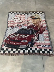 Dale Earnhardt Jr #8 Budweiser Tapestry Throw Blanket - Picture 1 of 8