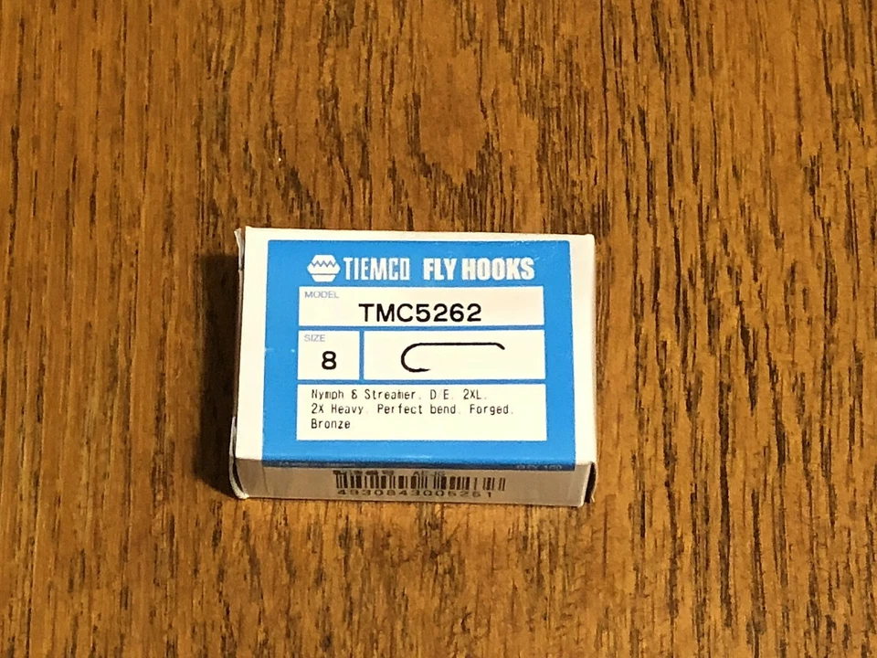 100 ganchos para atar moscas Tiemco, TMC 5262, talla 8 Foto 1 de 1