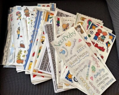 Vintage 12"x5.5" MAMBI Me & My Big Ideas Stcker Sheets ~ U Pick ~ Lots of Themes