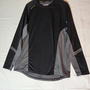 Warrior War Tech Lightweight Black & Gray Long Sleeve Covert Top Shirt Men's XL - Picture 1 of 11