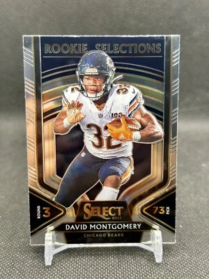 David Montgomery Rookie Card #14 Rookie Selections 2019 Panini Select Football - Image 1 of 2