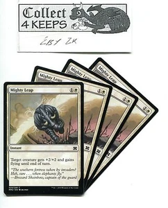 Magic MTG Modern Masters 2015: 4x Mighty Leap x4 juego blanco sin jugar - Imagen 1 de 1