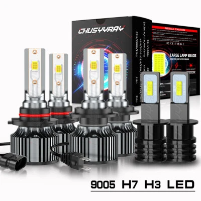 Para Para Jaguar S-Type 2000-2004 Faro LED alto / bajo + Kit de luz antiniebla Foto 1 de 4