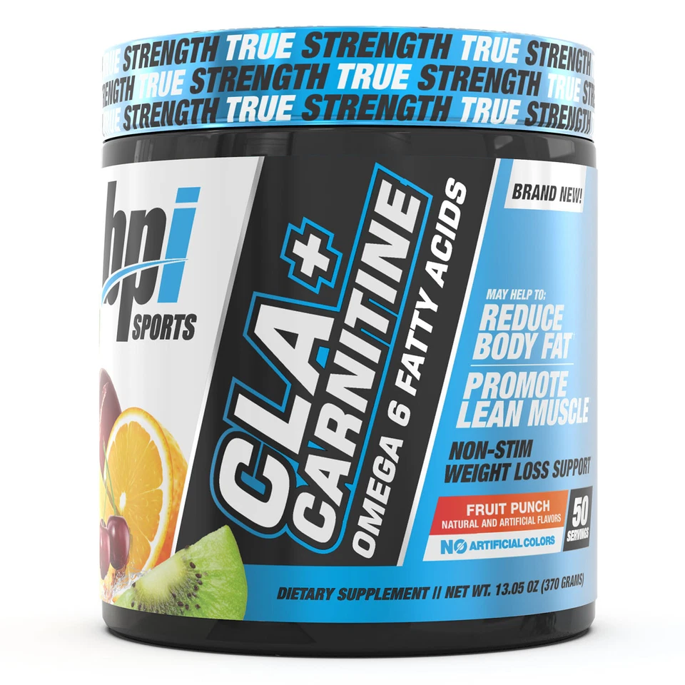BPI Health CLA + CARNITINA sin estimulación pérdida de peso y fórmula muscular magra 50 porciones Foto 1 de 4