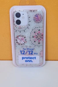 Protect onn. Funda de Teléfono Gel Blush Mandala para iPhone 12/12 Pro Rosa - Imagen 1 de 6