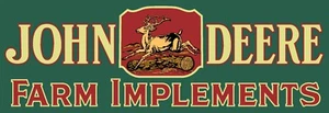 John Deere Farm Implements - Re-drawn 1930's Green Historic Emblem Sticker Decal - Picture 1 of 6