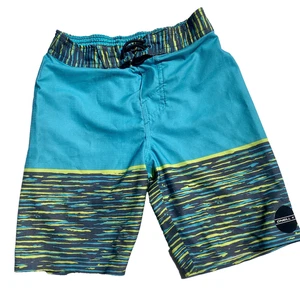 O'Neill Jungen Boardshort Badehose Schwimmen Strand blau Stretchbund Tasche Gr. 5/6 + - Bild 1 von 9