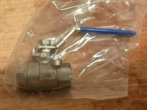 Dixon 1/4 in. NPT Stainless Steel Ball Valve w/ Locking Handle - Full Port - Picture 1 of 6