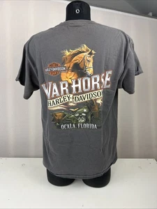 War Horse Ocala Florida Harley-Davidson "Old Skool Cool" T-Shirt Herren L - Bild 1 von 9