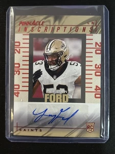 🔥Jaylan Ford 2024 Panini Encore Pinnacle Inscriptions Auto Red Parallel 24/50 - Picture 1 of 3