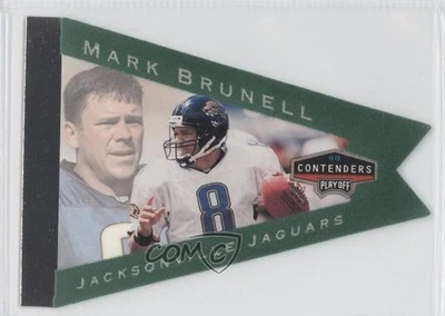 1998 Playoff Contenders Pennants Green Mark Brunell #44 - Image 1 of 2