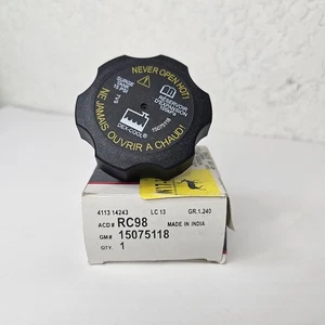 NEW GENUINE GM ACDelco Radiator Coolant Surge Tank Cap 15075118 RC98 - Picture 1 of 2