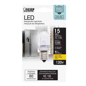 FEIT Electric 1.5 watts T7 LED Bulb 80 lumens Warm White Specialty (Pack of 8) - Picture 1 of 1