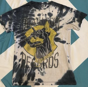 Death Row Récords Tye Dye T-shirt Unisex S/P Doberman W/ Gold Chain Collar - Picture 1 of 6