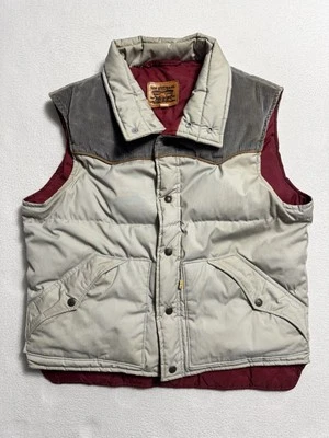 Vintage 80s Levis Puffer Vest Men’s Size Large Faded Tag Distressed Made In USA - Image 1 of 4