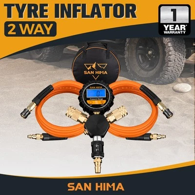 San Hima 2-Way Digital Tyre Inflator 250 PSI Car Air Compressor Tire Gauge Hose - image 1 of 4