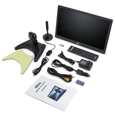 eXuby 14" Small Portable TV for Kitchen, Bedroom, Car, RV - Pre Owned - Image 1 of 4