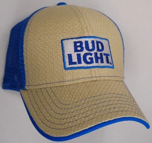 Gorra de sombrero con licencia brote paja de luz malla azul CP - Imagen 1 de 1