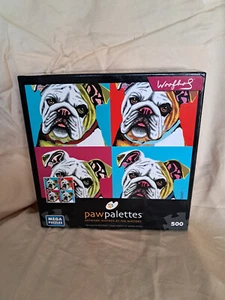 Pfotenpalette Hundepuzzle, 500 Teile Jigwas Puzzle, Bulldoggen ist das Thema RQP - Bild 1 von 3