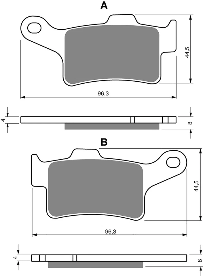Brake Pads Rear For Can Am Spyder ST-S (Brembo Calipers) 2013-2015 - Image 1 of 1
