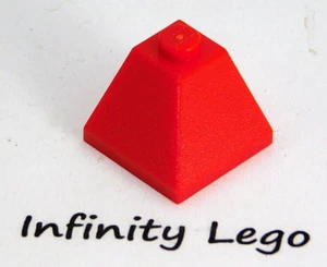 6 LEGO Red Slope 2 x 2 Corner Convex Double Outside Wedge Roof (3045) - Picture 1 of 1