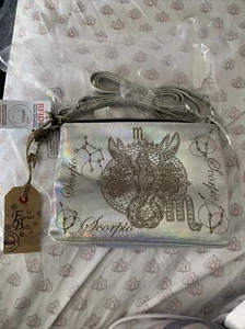 Firenza Bella Leder Umhängetasche. NEU mit Etikett! Skorpion"", Farbe: silber - Bild 1 von 11
