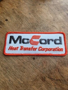 Vtg McCord Heat Transfer Corporation 5" Patch Sew On Embroidered Engine Motors - Bild 1 von 4
