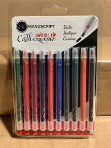 Manuscript Calli Creative Switch Tip Italic REFILL set of 10 PEN not included B8 - Picture 1 of 2