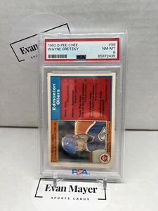 1982 O-Pee-Chee OPC #99 Wayne Gretzky PSA 8 NM-MT Oliers Leaders 212 Points - Picture 1 of 2