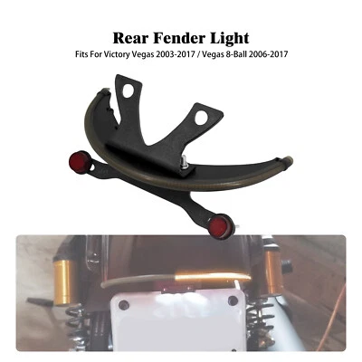 Amber Fender Tail Turn Signal Light Bar Tag Bracket Fit For Victory Vegas 03-17 - Image 1 of 4